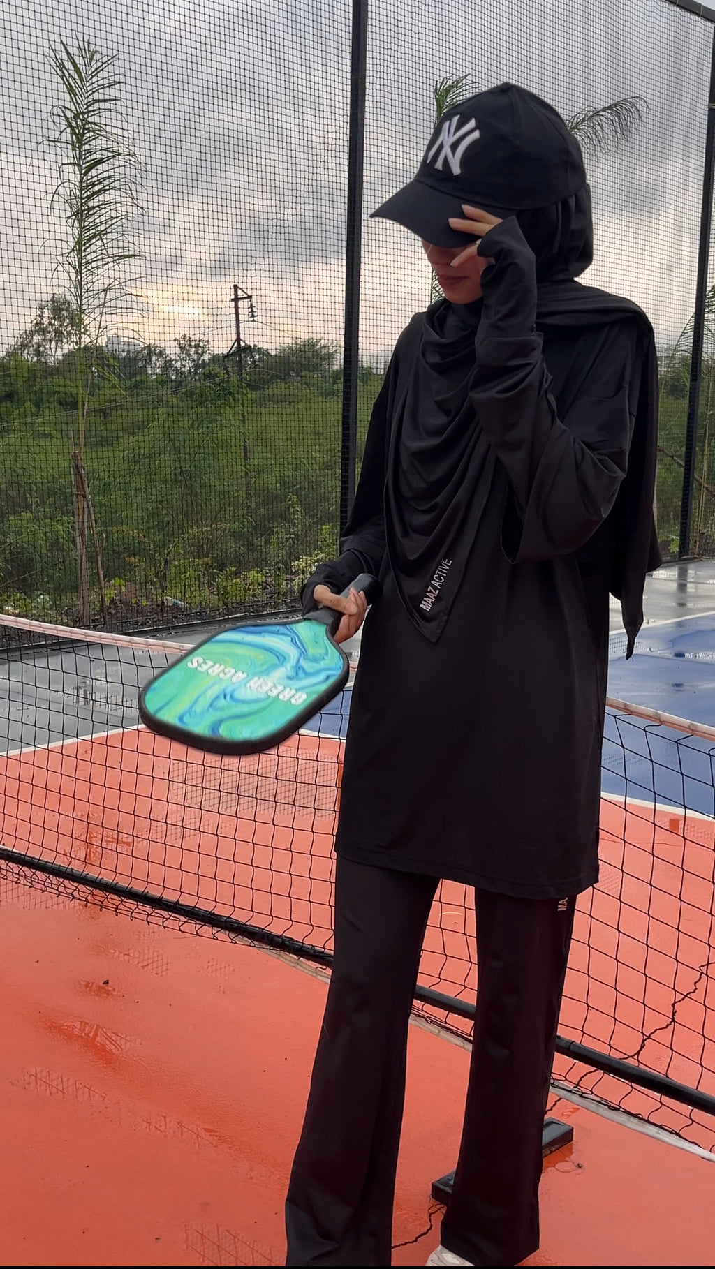 Essential Active Hijab — Core Black